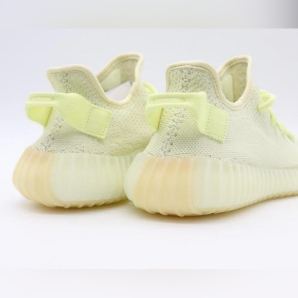 Yeezy x Adidas Yellow/Cream White Cotton Knit Boost 350 V2 Sneakers Size 6 men - Picture 5 of 6